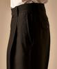 BIRD CHE Cole S Black Woolsilk Slacks