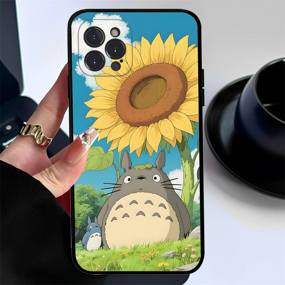 Cartoon Cute T-Totoros Phone Case For Iphone 17 16 15 16e 14 13 12 11 Pro Max Plus Case Cover Coque