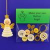 Festival Craft Buttons Santa Snowman Angelic Christmas Tree Decorations Plastic Materials Portable Handmade Projects