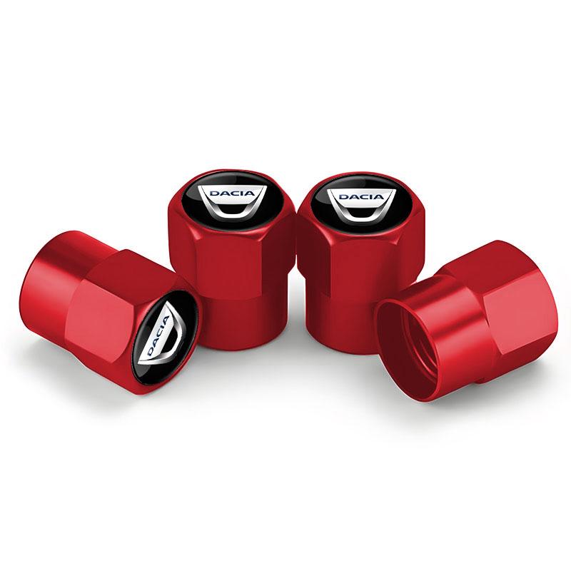

4Pcs Car Wheel Tire Valve Caps Tyre Stem Covers Accessories For Dacia Logan Sandero Duster Lodgy Spring Jogger Dokker Stepway