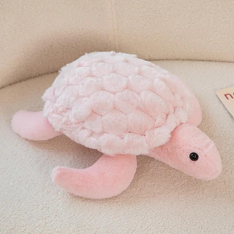 Cute Anime Sea Turtle Toy Big Eyes Green Soft Plush Doll Christmas Pillow Stuffed Gift Birthday New Year