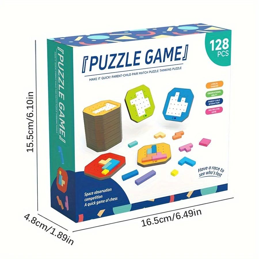 

Engaging 128pcs Educational Puzzle Toy Set For Kids - Fun Family Game, Perfect gift For Birthdays & Holidays, Ages 3-6 boys&girl