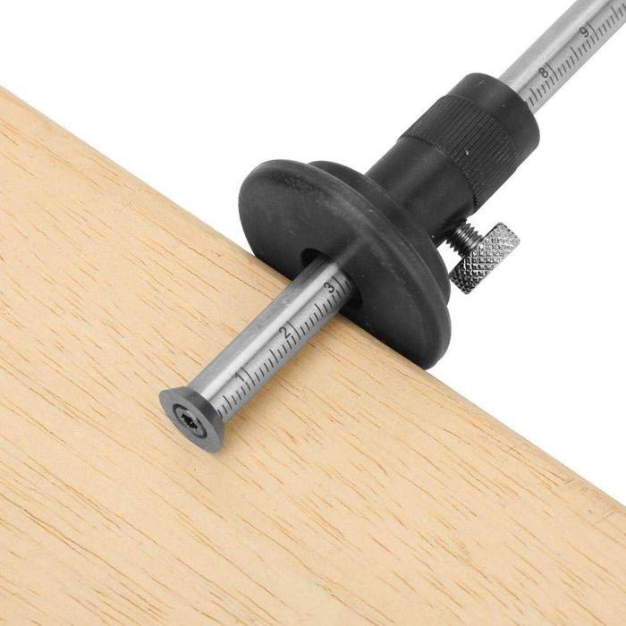 Roue trusquin AIMOONSA inox 160 mm, précision 0,01 pour travail du bois