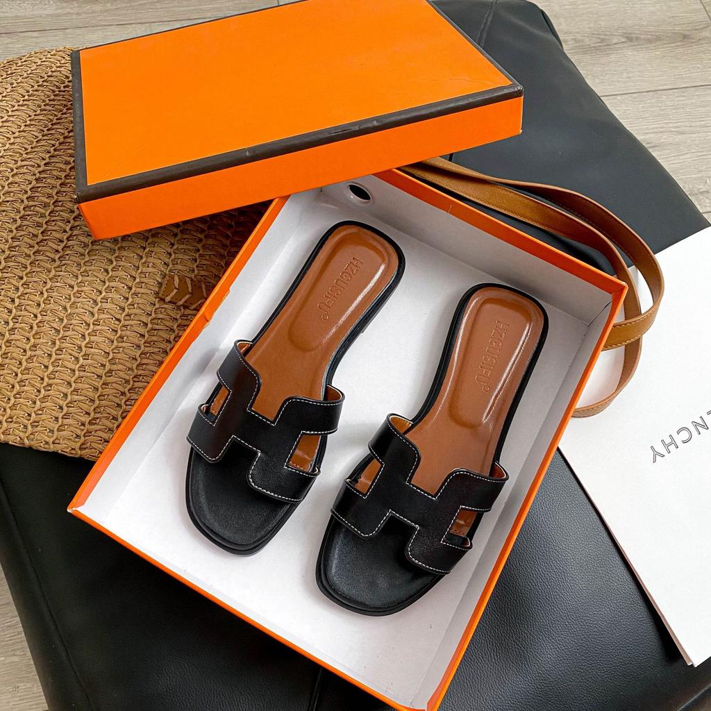 Tøfler dame yttertøy 2025 nye ins trendy sommer sauemønster kule tøfler moteriktig strand flat bunn allsidig ord