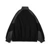Men's Color Collision Splicing Stand-up Collar Jacket Loose College Style Casual Jacket