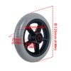 Ruota anteriore per sedia a rotelle da 5 pollici, resistente, antiscivolo, per carrello della spesa, ruota di ricambio con pneumatico pieno, ruota per carrello da viaggio