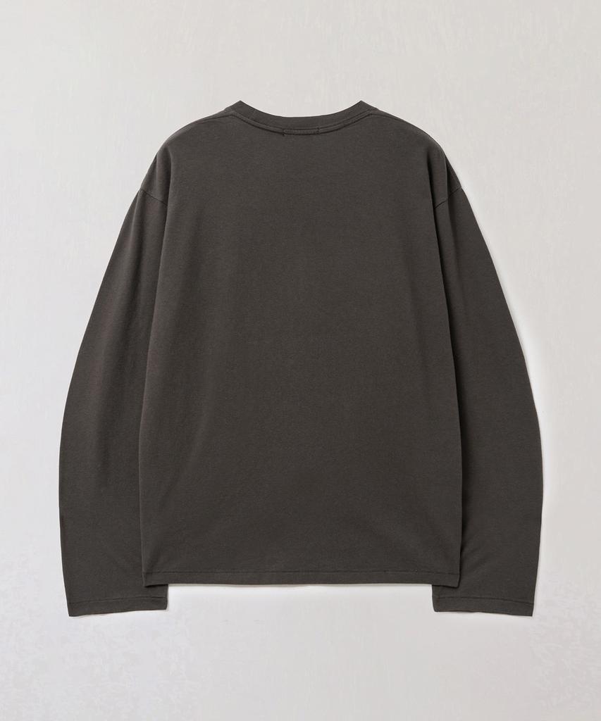 Peullabijeum Men Plain Relaxed Long Sleeve T-Shirt - Dark Gray