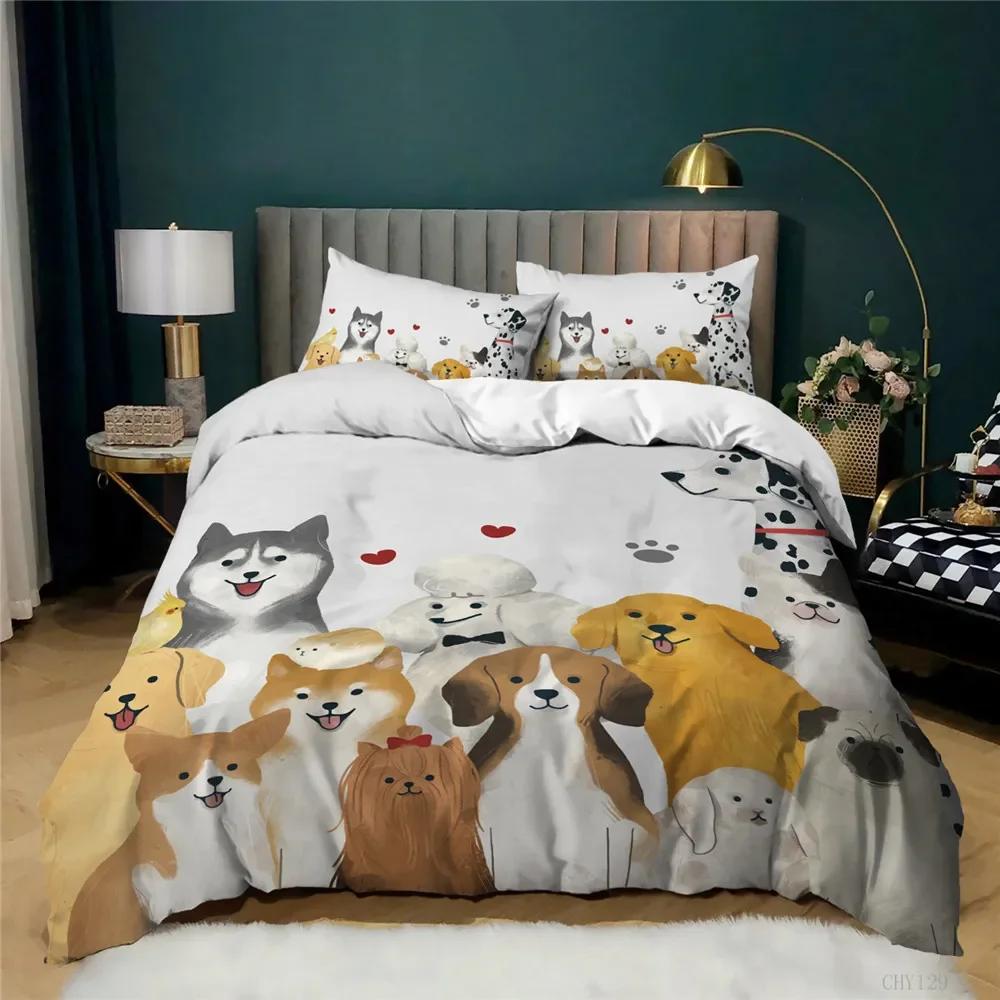 Comforter Animal Cartoon Bedding Set Twin Size 3 Pcs Ropa De Cama Cute Sheep Home Textile Bed Comforter Set Dropshiping