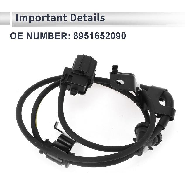 Rear Right ABS Wheel Speed Sensor for Toyota Yaris 2007-2009, for Scion XD 2008-2009 ABS Sensor Anti-lock Braking System Sensor No.8951652090 1 Pcs