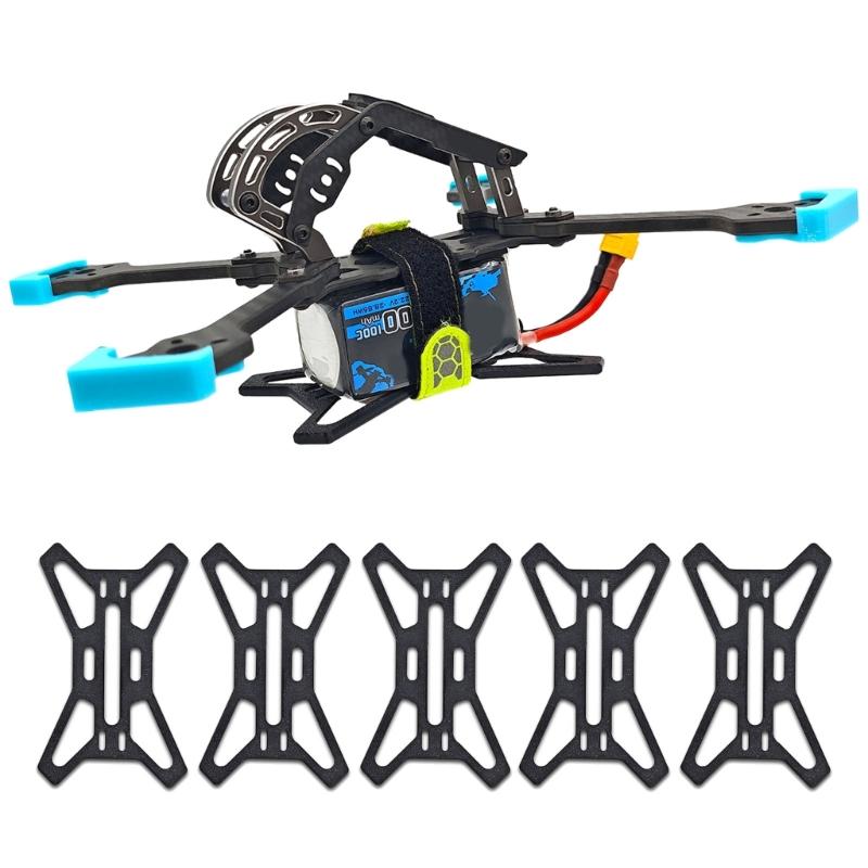 5PCS PETG Drones Battery Base Protector Plate Lightweighted Designing Easy Installation For 38mm UAV Battery