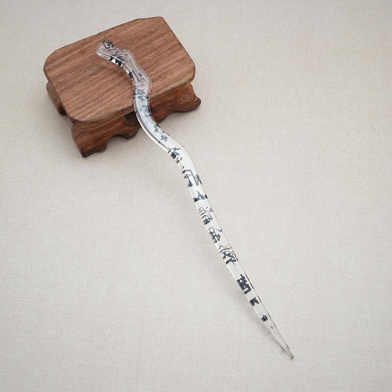 

Палочки для волос из черной ацетатной смолы в китайском стиле для женщин, простые шпильки, заколки для волос, головные уборы, свадебные украшения, аксессуары