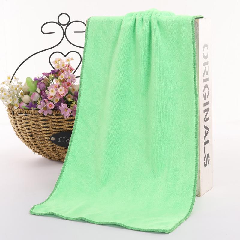 

Полотенце для ванной из микрофибры 420 г — хорошо впитывающее, толстое, многоцелевое для салонов красоты, парикмахерских или автомоек Medium 30x70cm зелёный