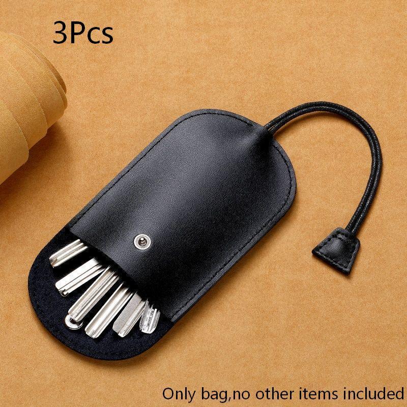 Retro Pull Out Key Holder Pu Leather Key Case Portable Keychain Pouch Multi-Functional Mini Coin Purse For Men Women Daily Use