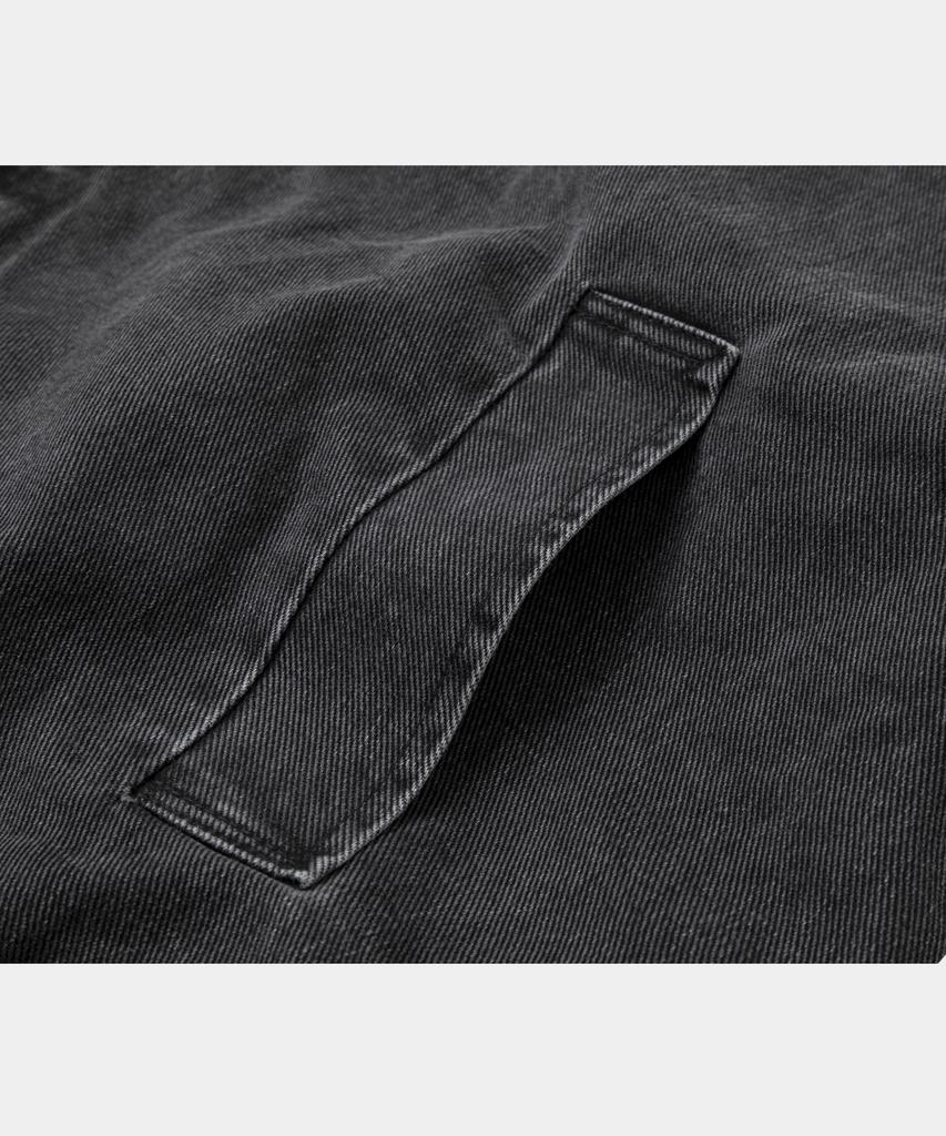 LETTERCOMO Piping Work Hooded Jacket Black