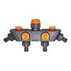 Universals Garden Water Tap Extension With Quadruple Outlets Hose Splitter For Flexible Plant Irrigation Solution