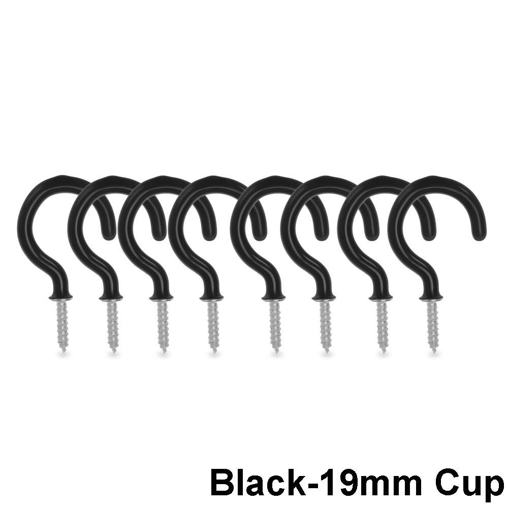 Coated Ceiling Hanger Hardware Tool Dipping Cup Hooks Kitchen Loop Peg Mug Shouldered Screws