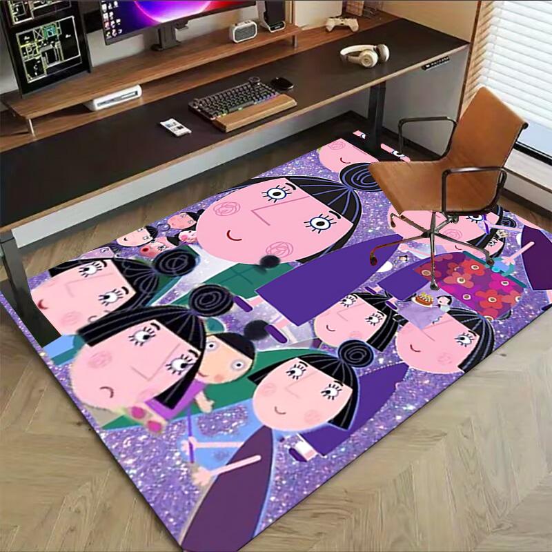 Colorful Cartoon Characters Carpet For Playroom Bedroom Living Room Sofa Home Decorkids Game Area Rug Nonslip Floor Mat