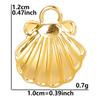 6pcs Ocean Series Sea Wave Fish Tail Shell Pendant Animal Octopus Elephant Stainless Steel Charms For Jewelry Making Accessories