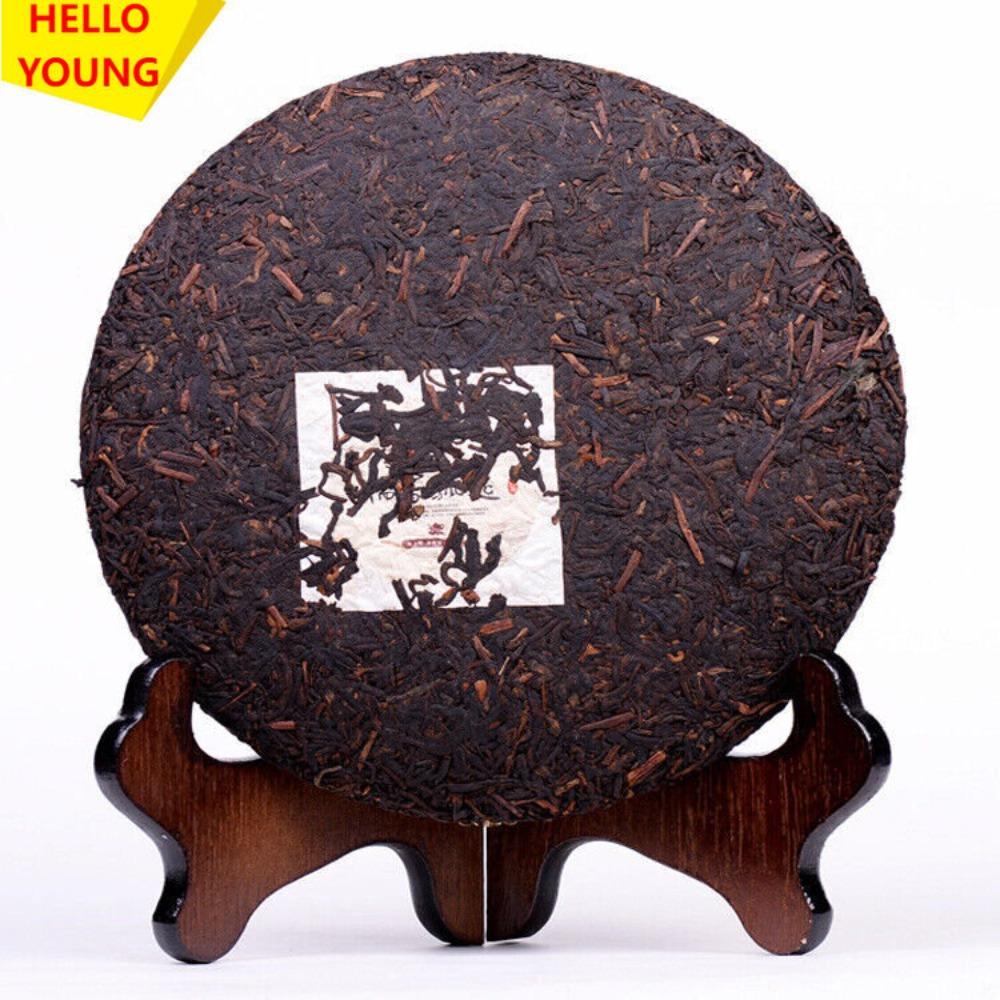 357g Ripe Pu-erh Tea Cake Yunnan Glutinous Rice Fragrant Shu Pu-erh
