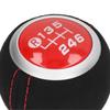 6 Speed Gear Shift Knob Manual Shifter Head Automotive Body Parts Replacement for Subaru Red