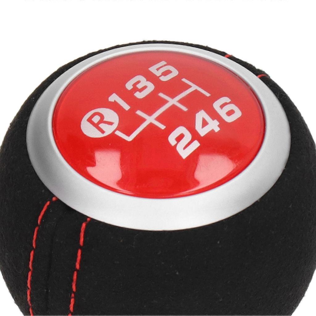 6 Speed Gear Shift Knob Manual Shifter Head Automotive Body Parts Replacement for Subaru Red