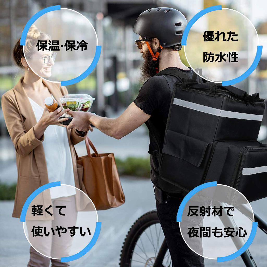Yushang Delivery Commercial Insulated Pizza Cooler Large 3 Compartments Bags, Use, Bags, Bags, Capacity, Heavy-Duty, Foldable,