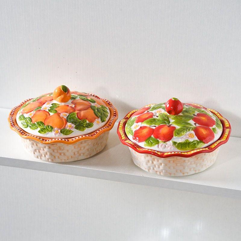 High-Quality Ceramic Dessert Bowl Ice Cream Cup Hand-Painted Embossed Home Use