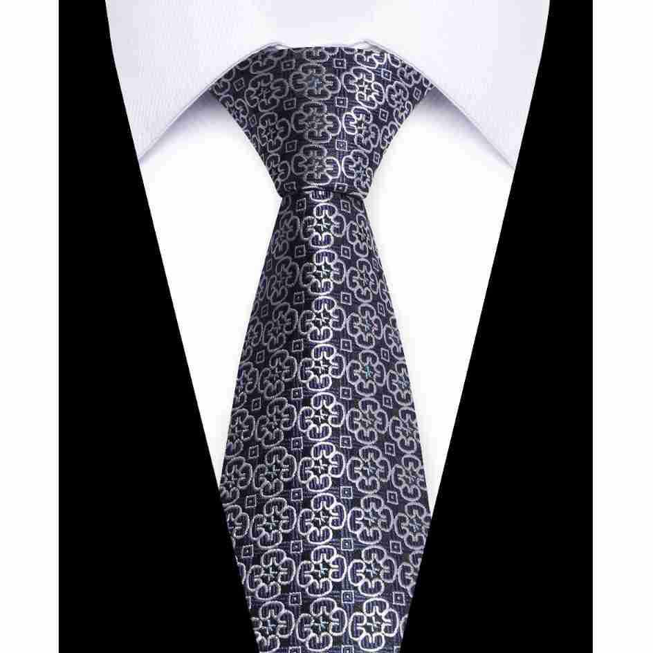 Elegant European & American Men's 8CM Hand-tied Silk Polyester Tie - Casual Business Style