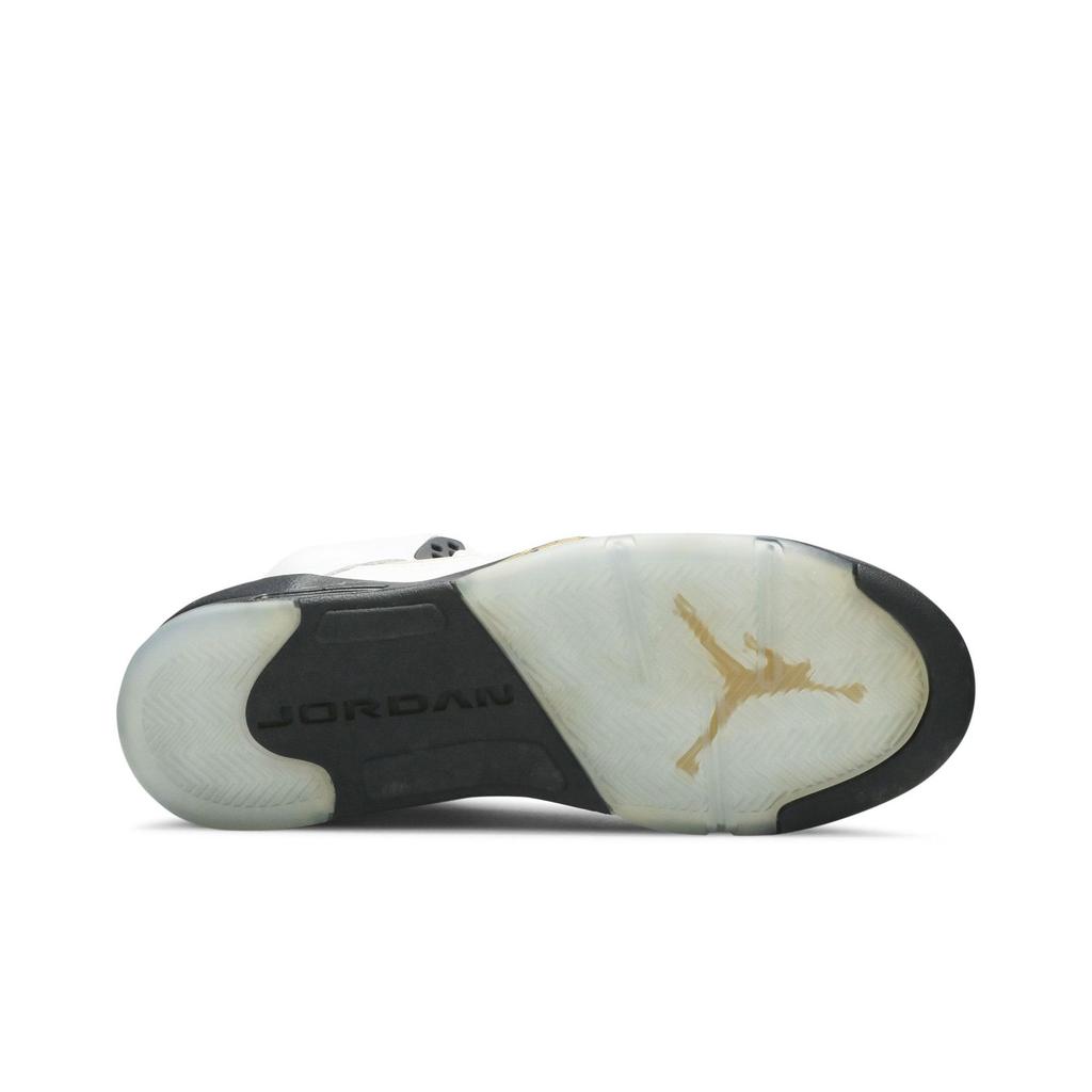 Air Jordan 5 Retro Grade School 'Olympic' (Unisex) Scarpe da Basket per Bambini Bianco / Nero-Oro Metallico Moneta 440888 133