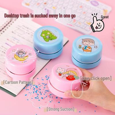 Children's Mini Portable Desktop Vacuum for Crumbs & Pencil Shavings