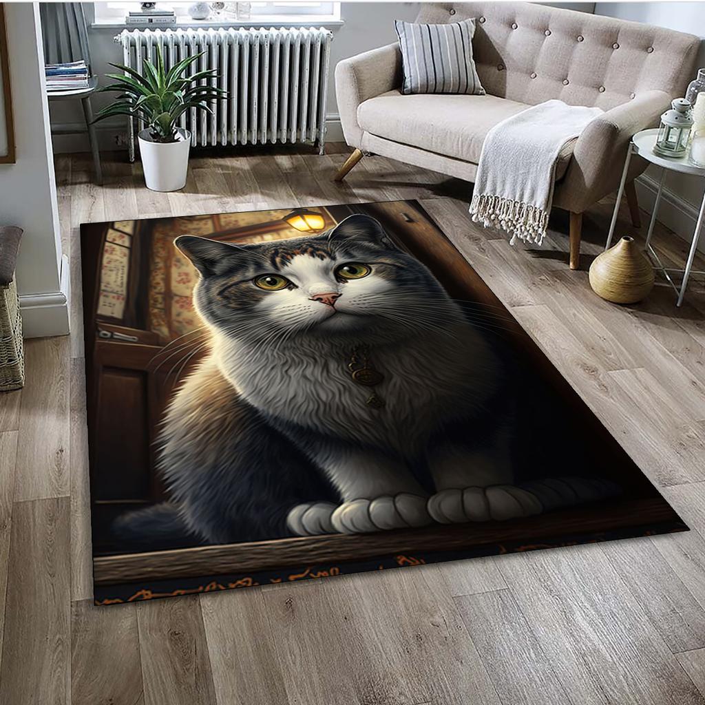 27 Style Cartoon Cute Calico Cat,Persian Cat,Ragdoll Carpet Rug for Home Living Room Bedroom Sofa Doormat Decor,kid Non-slip