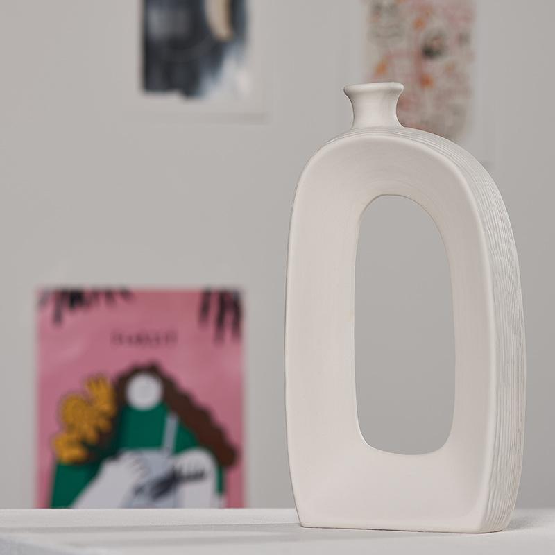 Wazony ceramiczne Wyposażenie domu Rzemiosło Wazon porcelanowy Dekoracja Akcesoria domowe Nowoczesny minimalistyczny