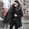Winter removable liner men's clothing medium and long imitation fur integrated warm imitation fur jacket men's clothing