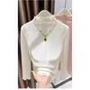 Elegant and Exquisite Jacquard Lace Bottoming Shirt for Women Elegant Suspender Skirt and Half Turtleneck Top with Earrings