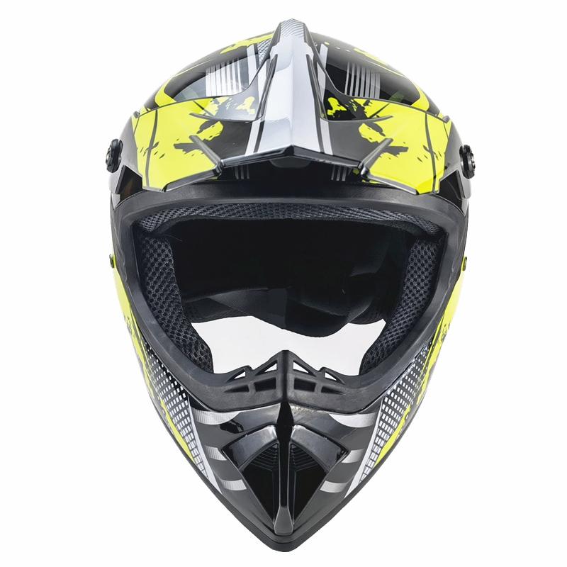 Unisex Off-Road Motorcycle Full Helmet Safety Cover 225 Yellow 21 Travel Personality Motorcycle Headset for Men And Women