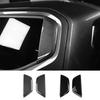 For Kia TASMAN 2025 2026 2PCS Black Carbon Fiber ABS C-Pillar Cover Trim Exterior Sticker Accessories LHD/RHD