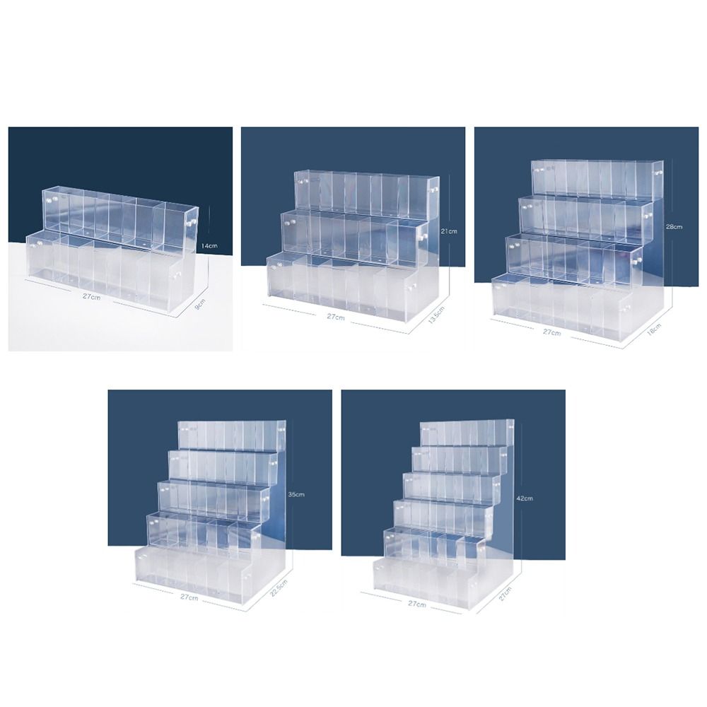 Transparent Mark Pen Holder 2/3/4/5/6 Layer Makeup Brush Holder Brush Storage Rack  Stationery Shop