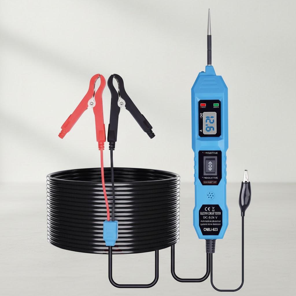 

Multifunctional Car Circuit Tester LCD Display Power Probe Automotive Diagnostic Tool Repair Kit for Electrical Testing синий