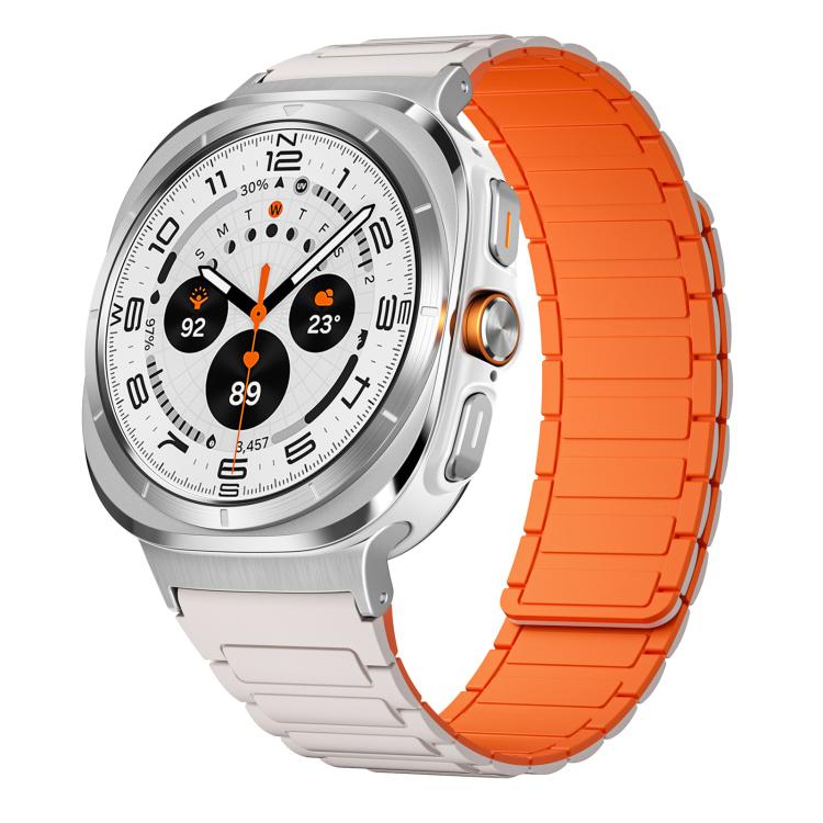 

xDfind I-shaped Magnetic Silicone Watch Band For Samsung Galaxy Watch Ultra / Ultra 2025