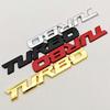 3D Metal Car Sticker Logo Turbo Badge Fender Side Emblem Rear Trunk Sticker Decals Auto Turbo Universal Accessories