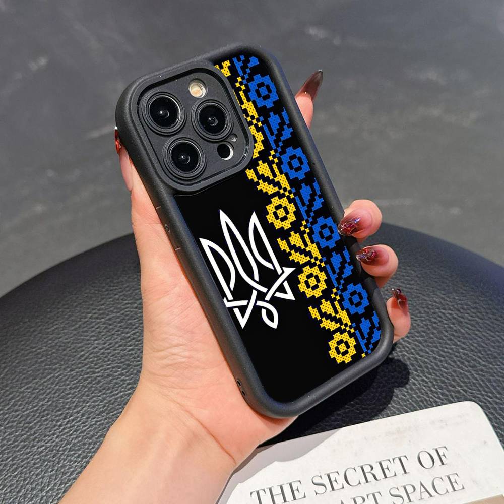

Ukraine Flag Ukrainian Girl Phone Case For iPhone 11 12 13 14 15 16 17 Pro Max Shockproof Soft TPU Back Cover iPhone 14 pro