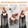4PCS Cylindrical Vacuum Cleaner Filters for Shark WS620 WS630 WS632 BLBRN GNBRN Dust Pickup