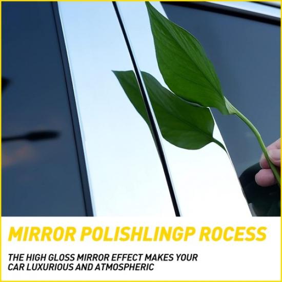 For 2009-2018 Dodge Ram 1500 2500 3500 B-Pillar Post Door Window Trim Cover EXV