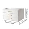 3 Layer Jewelry Organizer Drawers Storage Case Box