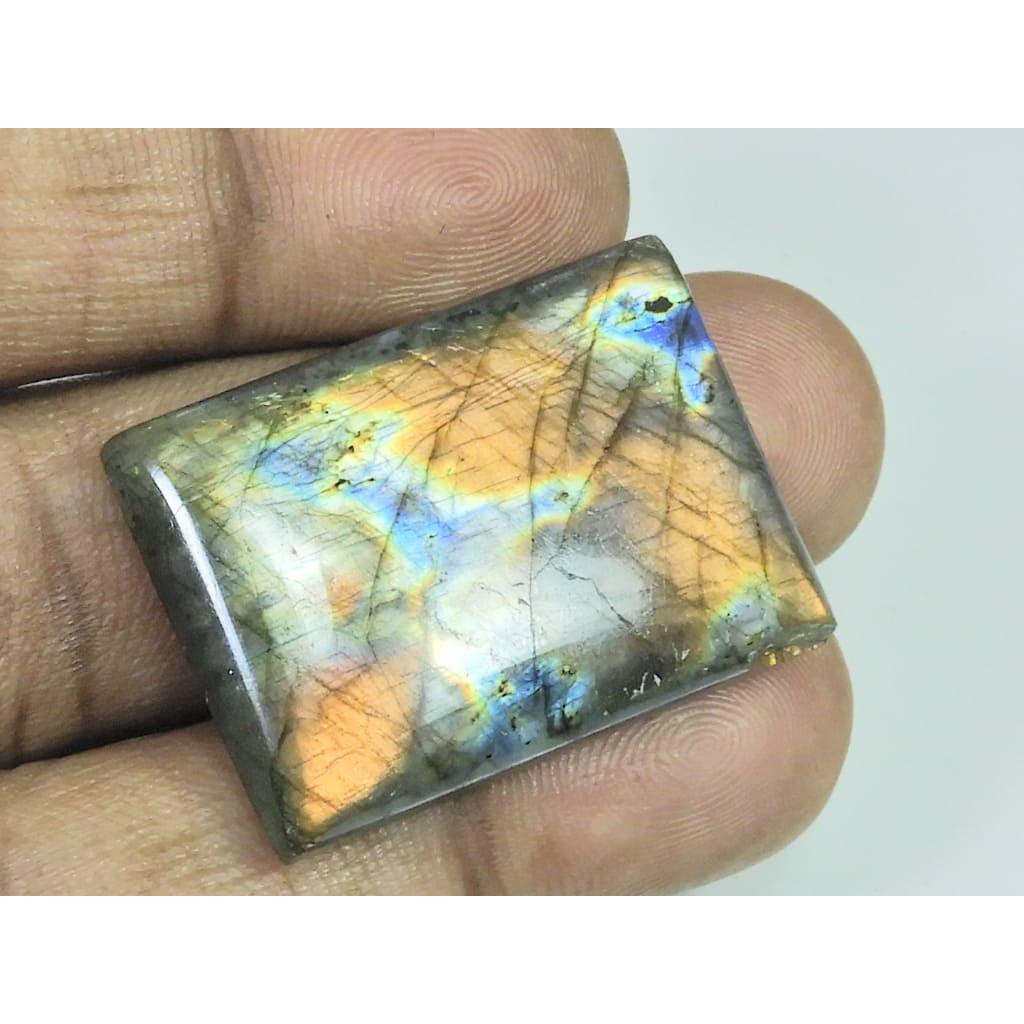26X34X07MM Natural Purple Labradorite Spectrolite Octagon Loose Gemstone D-396