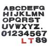 1 Stück 3D Metall DIY Buchstaben Alphabet Emblem Zahlen Chrom Beschriftung Auto Kofferraum Aufkleber Digitales Abzeichen Motorrad Zubehör