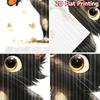 2D flat printing 2pcs Drapes Cute Black Cat Butterfly Digital Printed Polyester Drapes Festive Curtains Use for Festive and