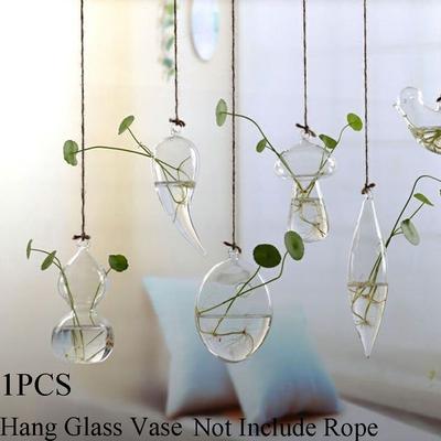 Blumen Hausdekoration Kreative Hydroponik Glasvase Hängendes Glas Terrarium Behälter Pflanztopf