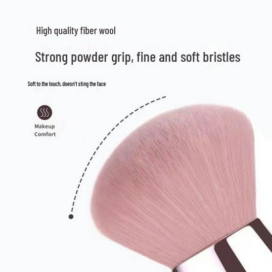 Portable Soft Bristle Mushroom Head Blush & Setting Brush