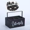 Countertop Holder for Kitchen Utensils with Compartments Forks And Spoons